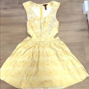 Gold Dress with cutouts